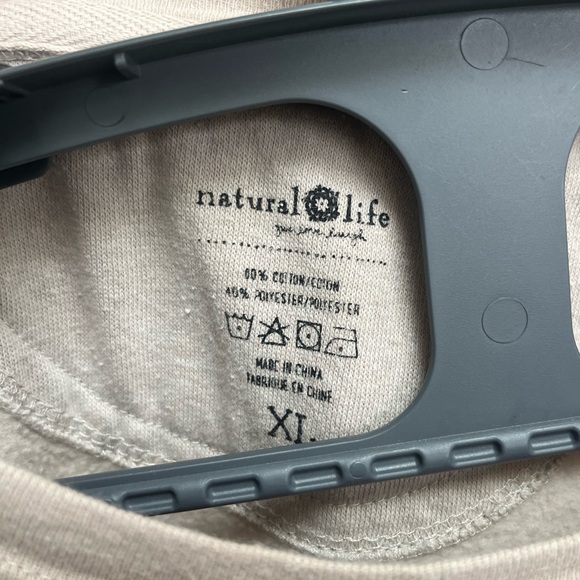 Natural Life Beige Sweatshirt. - Picture 3 of 4